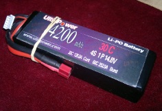 Ulti-Power 4200mAh 4s 30C T-connector